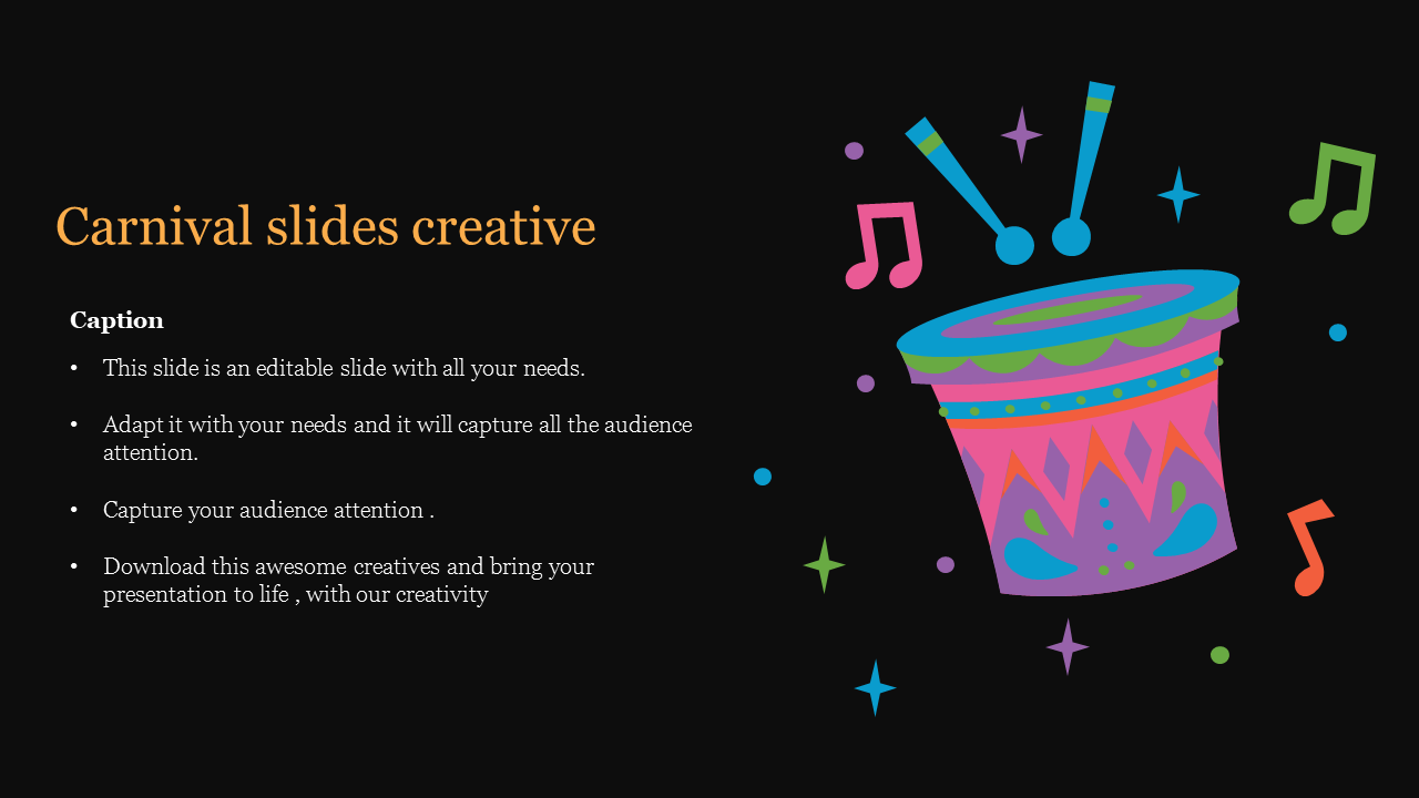 Creative Carnival Slides Creative Design templates